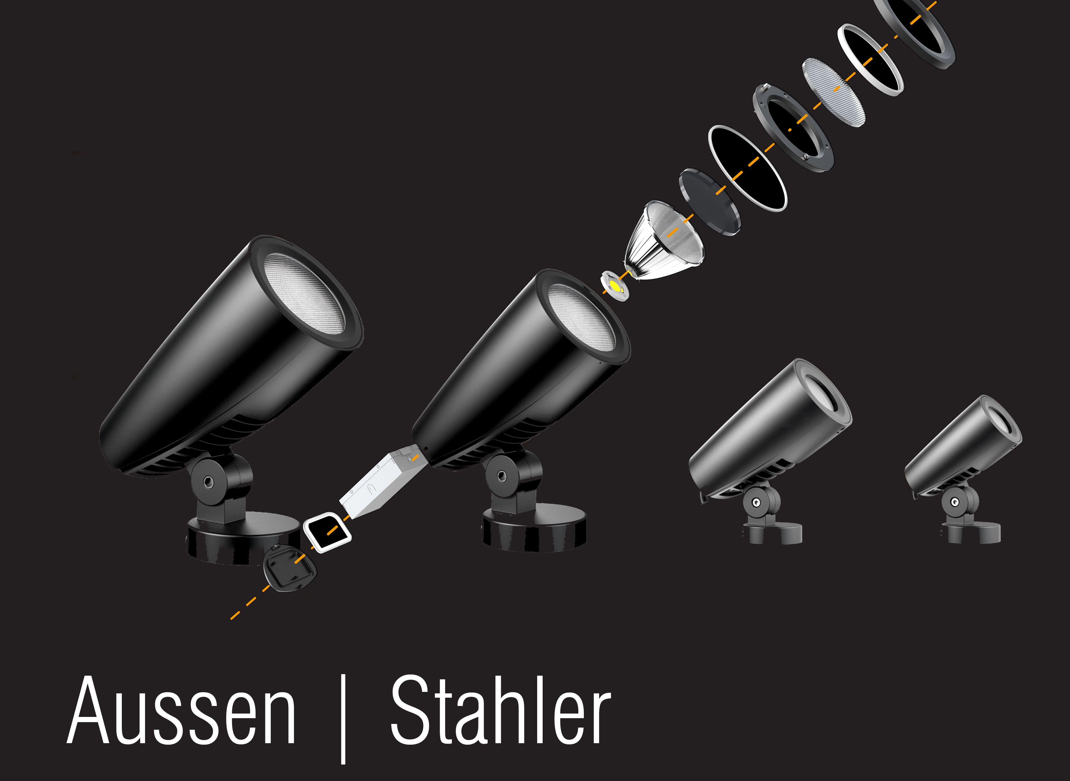 Strahler für Aussenbeleuchtung von nr-licht