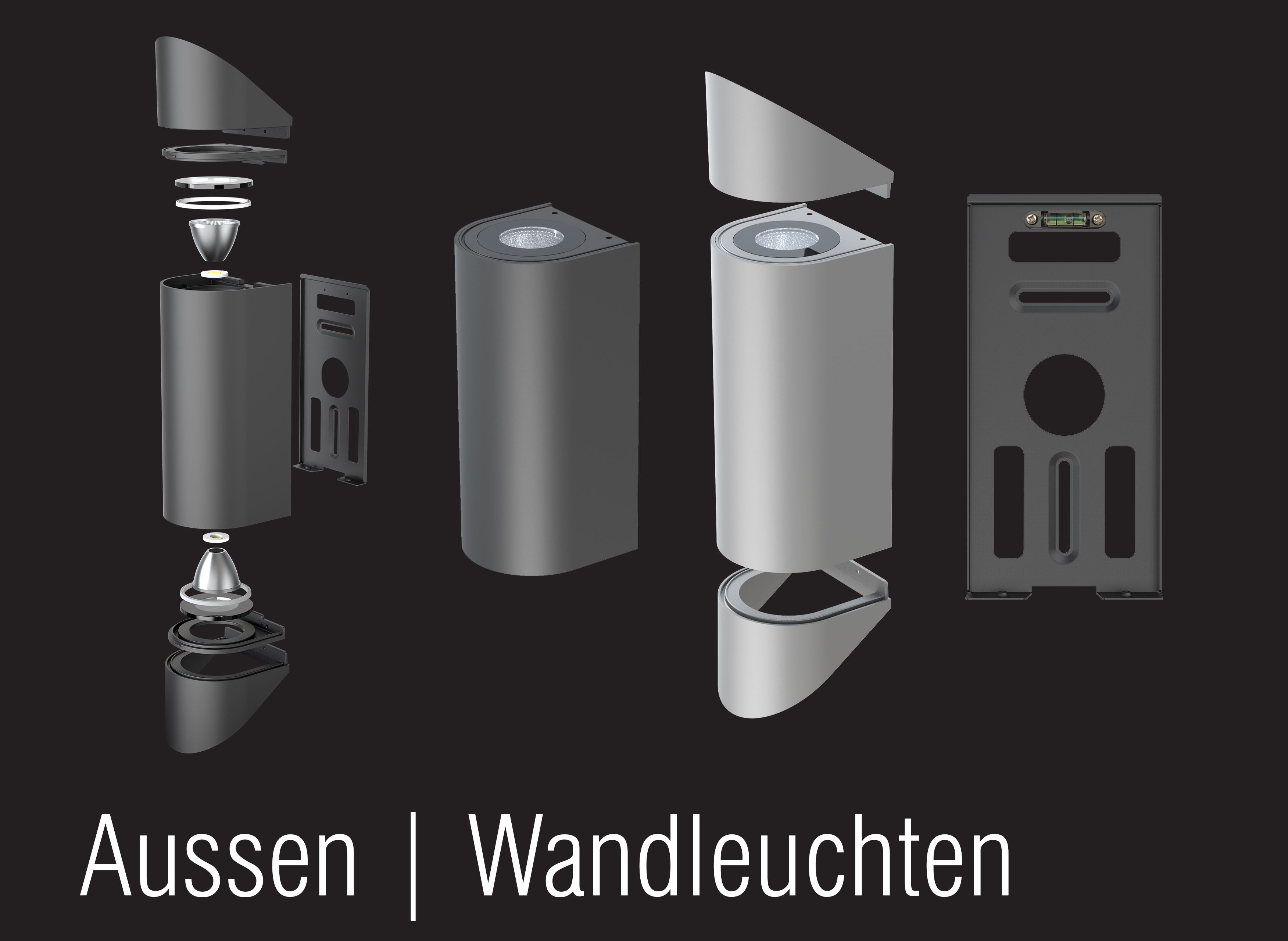 Wandleuchten für Aussenbeleuchtung von nr-licht