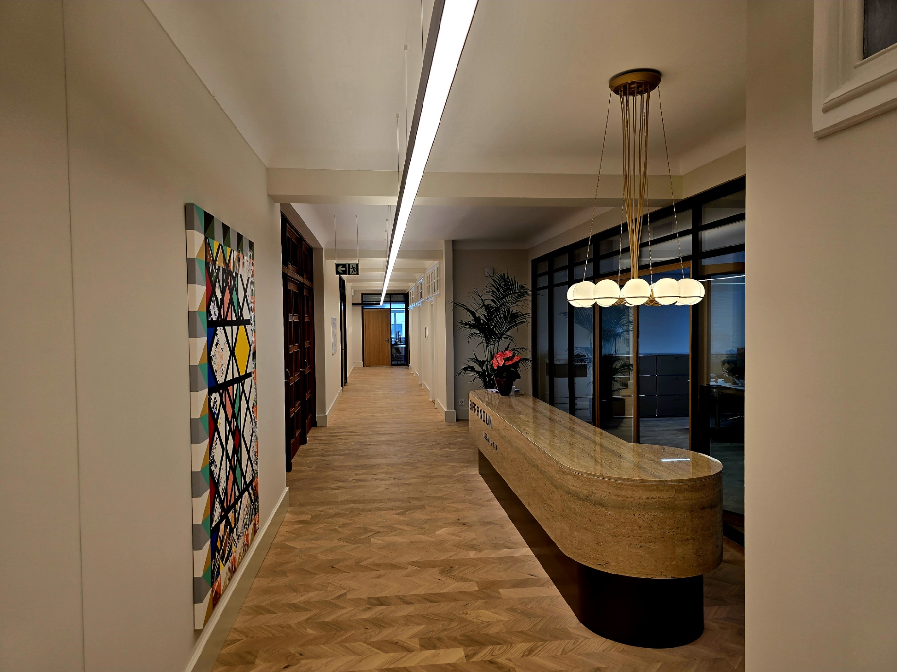 Barandun AG | 6300 Zug | Bürobeleuchtung Projektbild