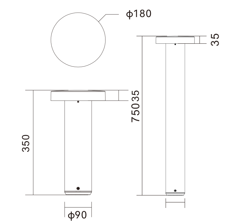 KNOPF Masszeichnung