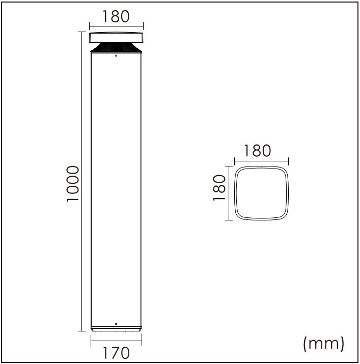 POLLER-S-100 Masszeichnung