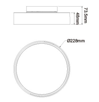 CIRCLE Masszeichnung